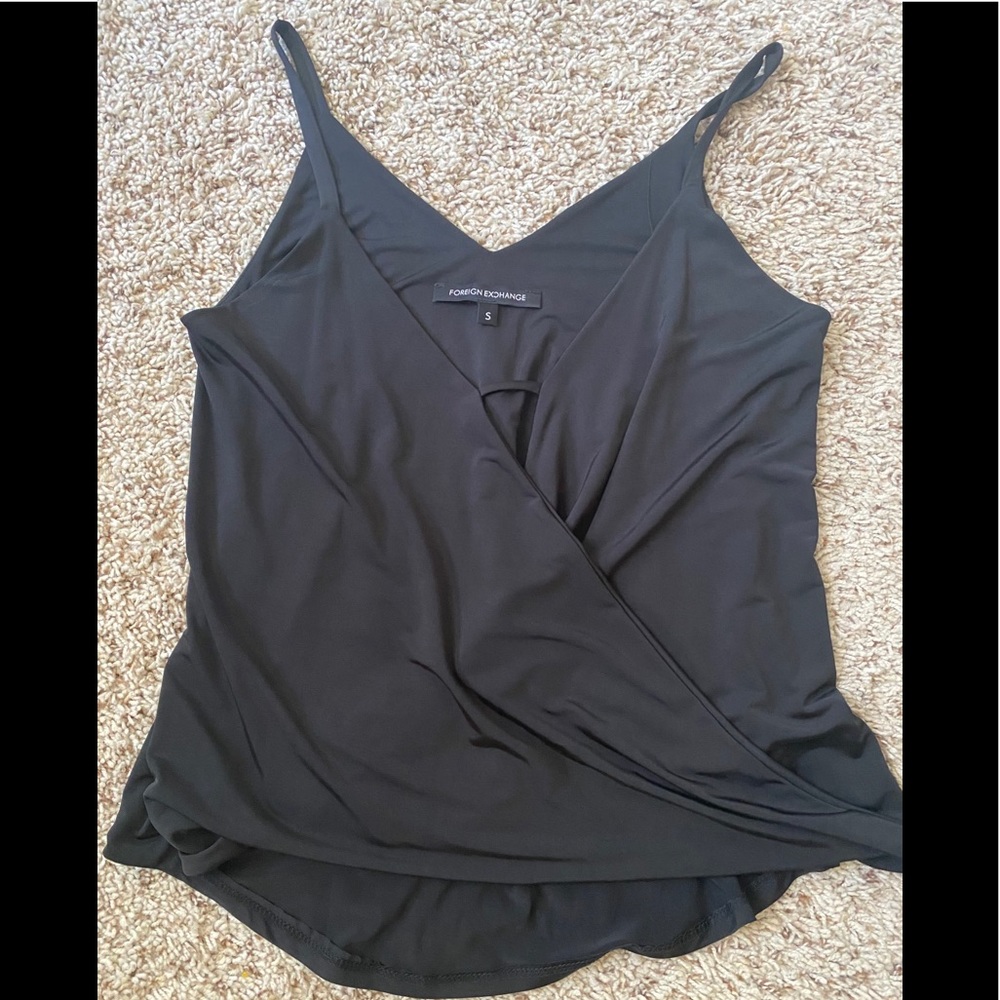 Black spaghetti strap top